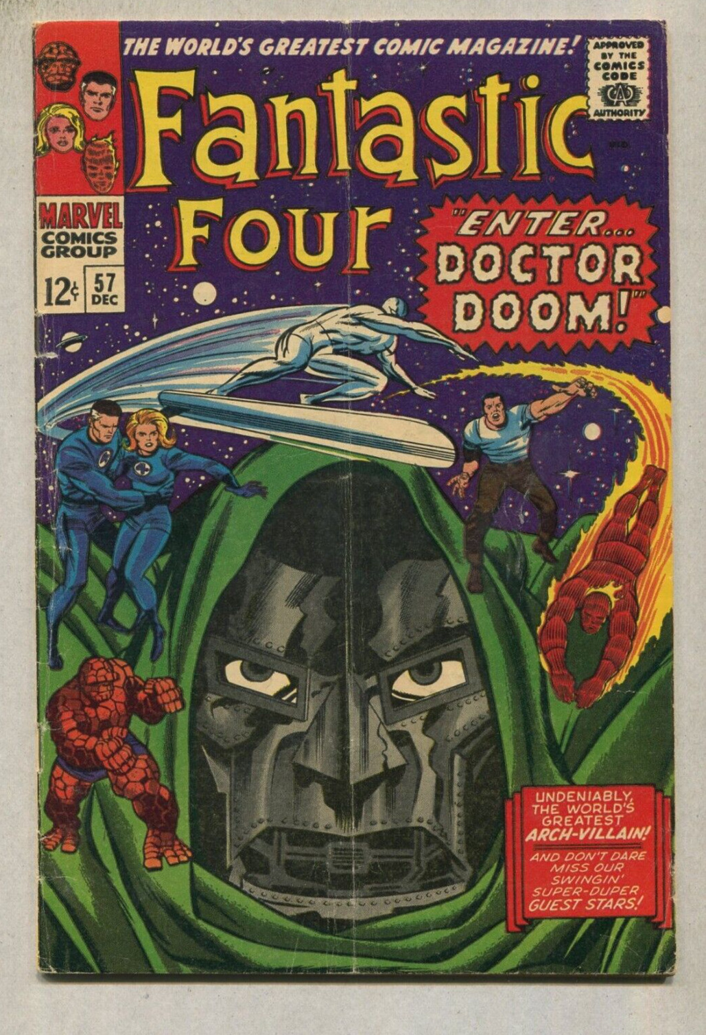 Fantastic Four #57 VG+ Enter Doctor Doom Marvel Comics SA