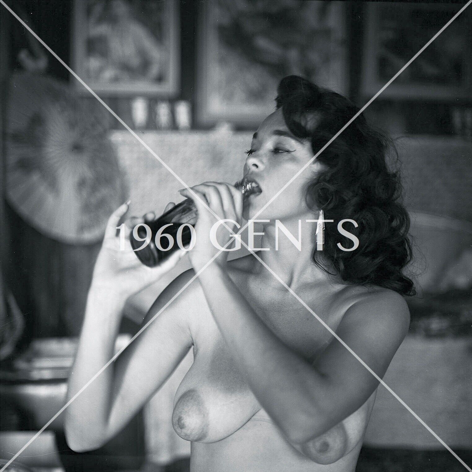 1950s Vogel 2 1/4 Negative Bonnie Logan Big Breasts Artistic EXTREMELY RARE-3