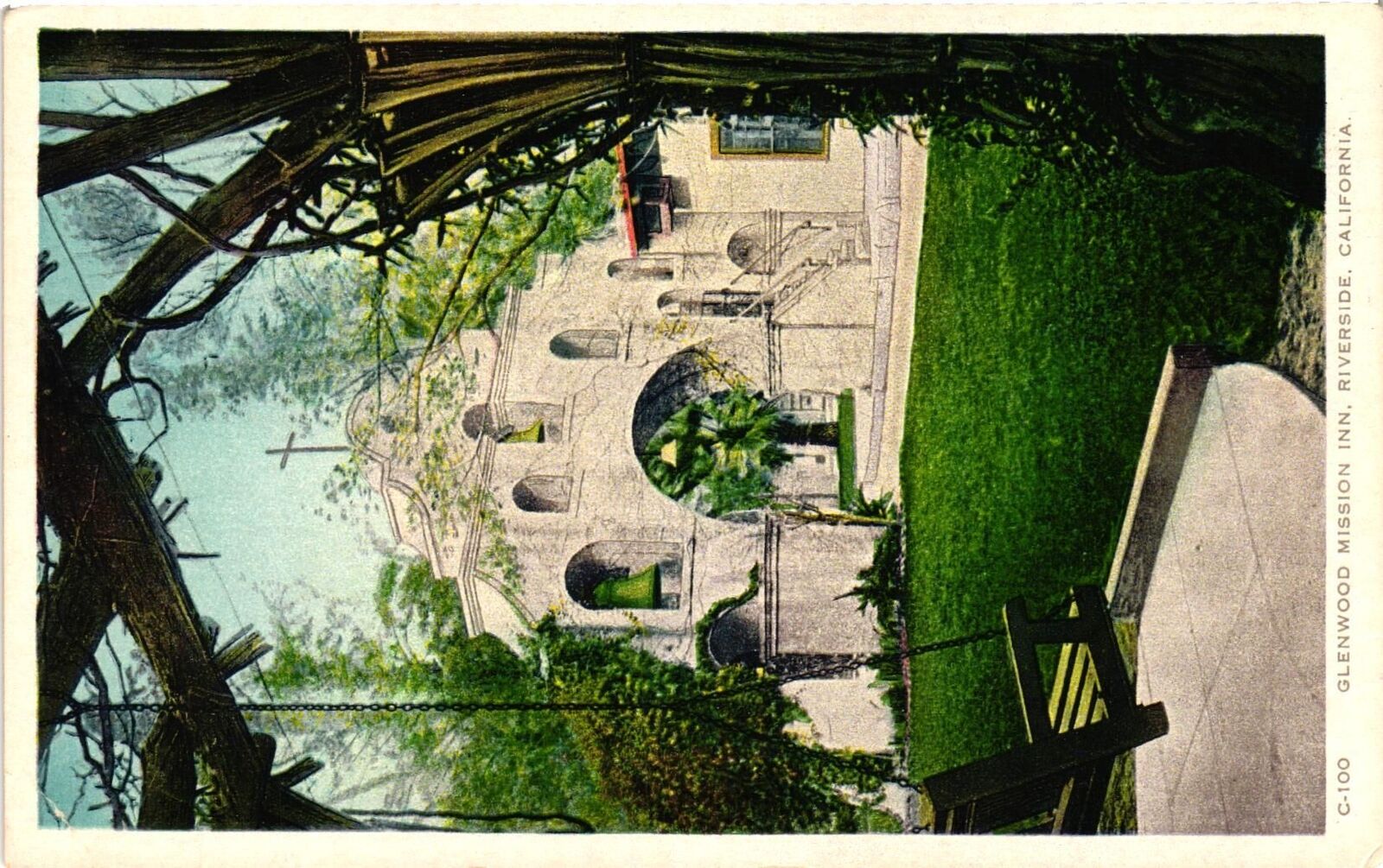 Vintage Postcard- Glenwood Mission Inn, Riverside, CA.
