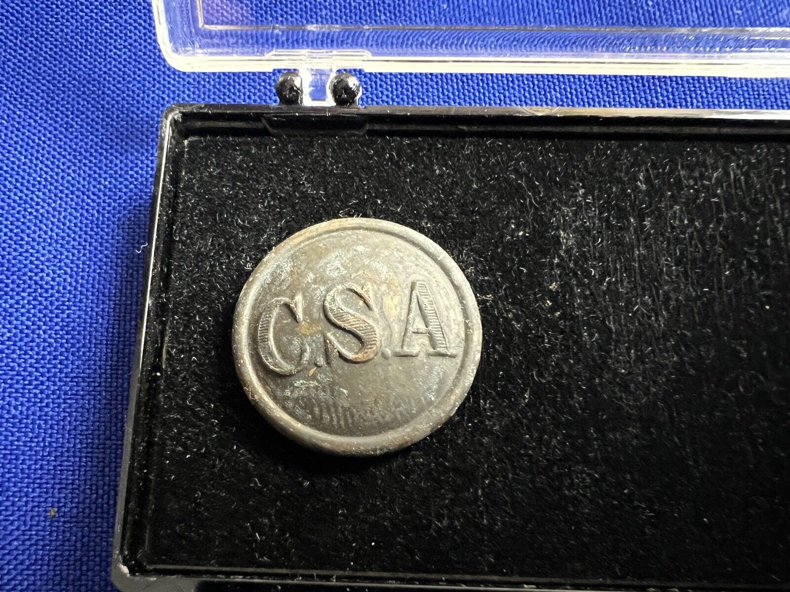 Original Confederate CSA Coat Button
