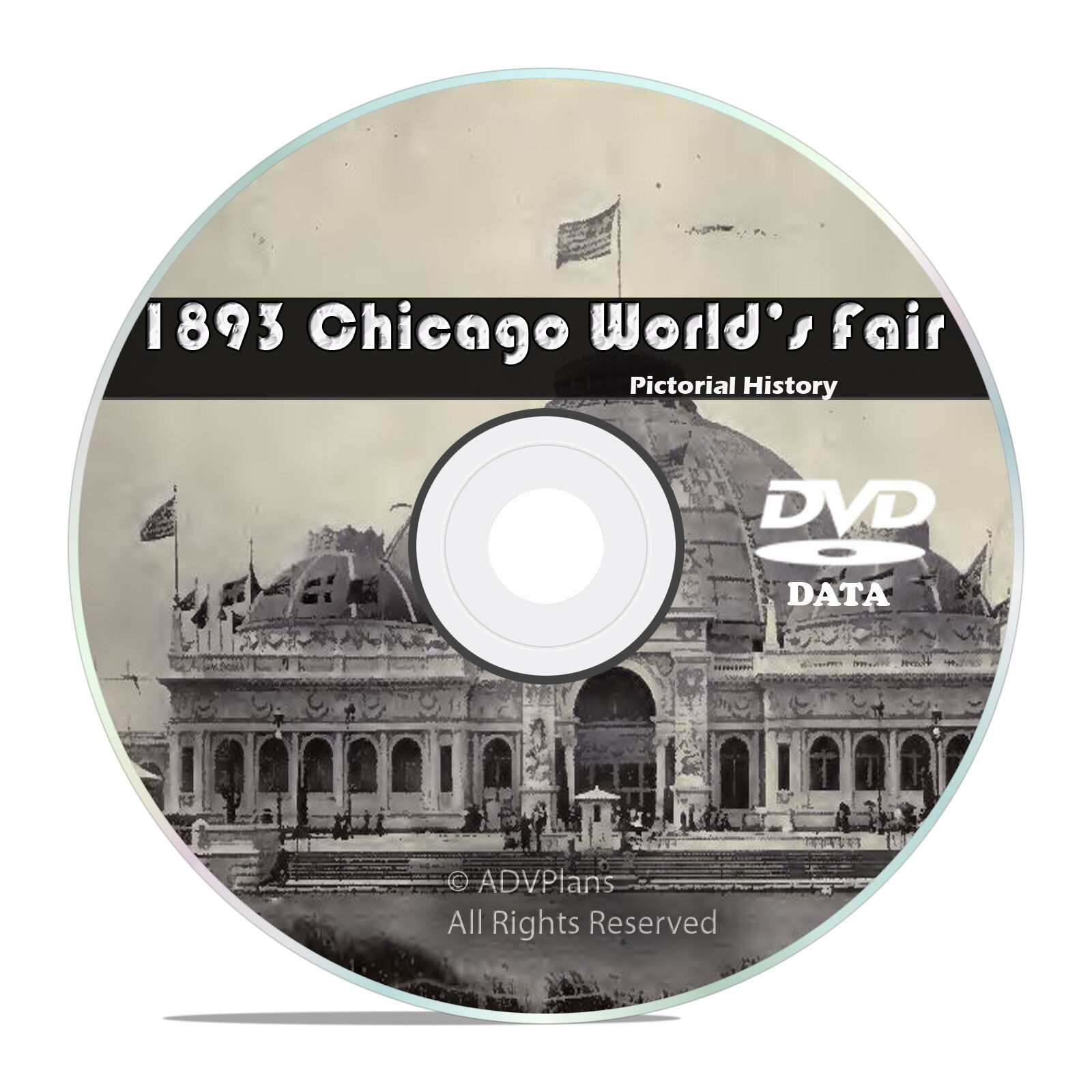 1893 Chicago World's Fair, Columbian Exposition, 50+ Historical Books on DVD V40