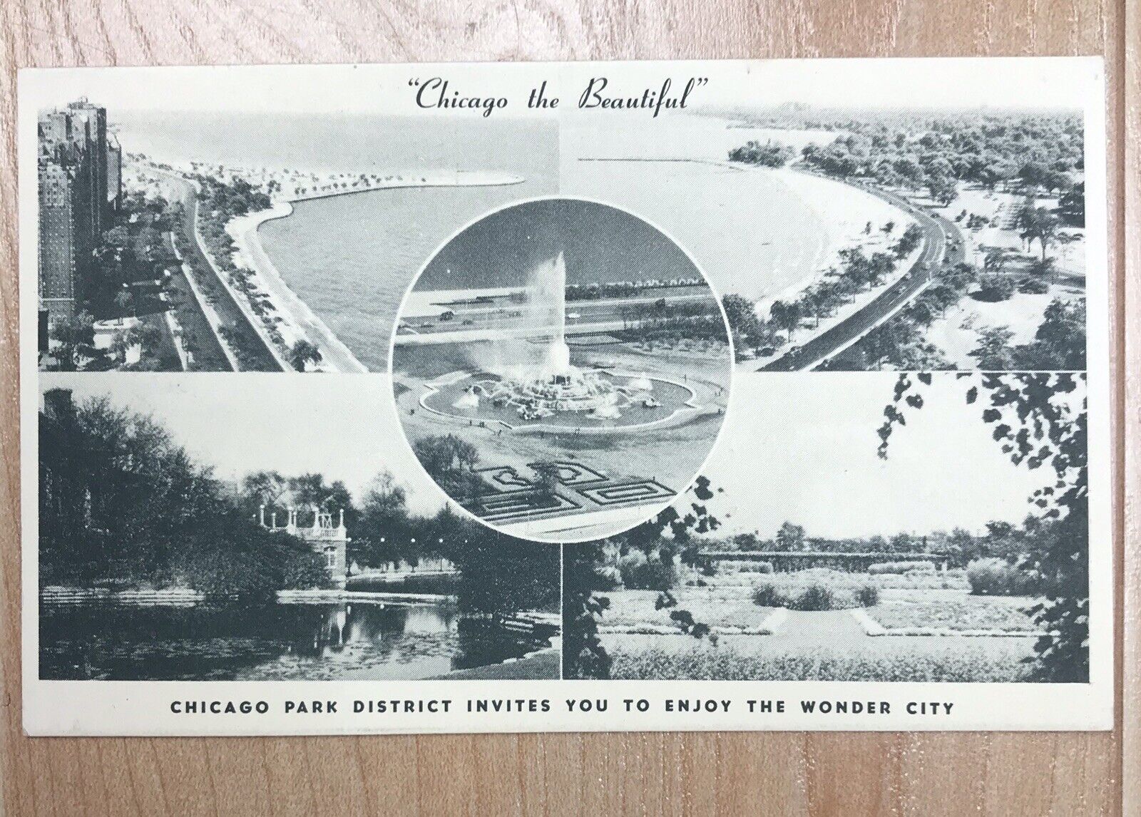 Vintage 1930's Chicago Park District Chicago Illinois IL Postcard Antique