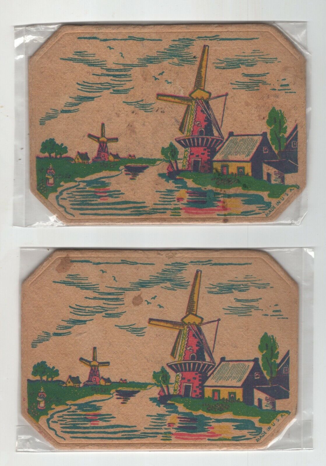 2 Vintage Coasters - All Iowa Fair - Hawkeye Downs - Cedar Rapids - Iowa - #2