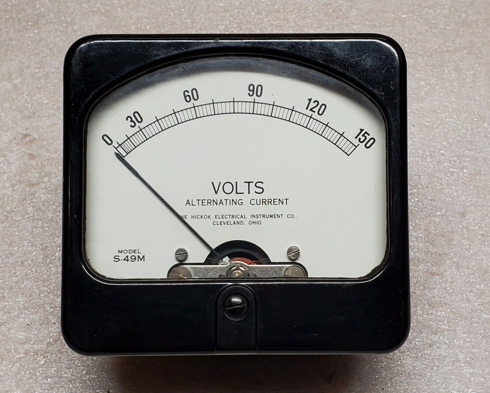 Vintage HICKOK AC Voltmeter Model S-49M  0-150V Meter, Clean