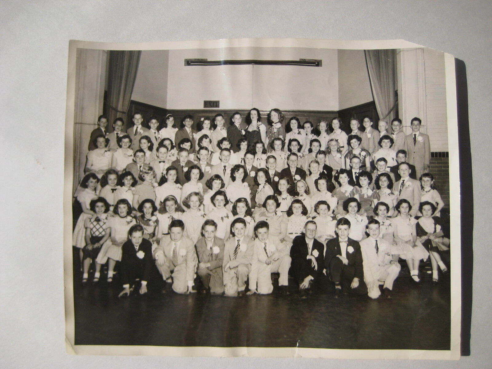 vintage 1952 1953 Hardy School Ballroom Dance Class PHOTO Arlington MA cambridge