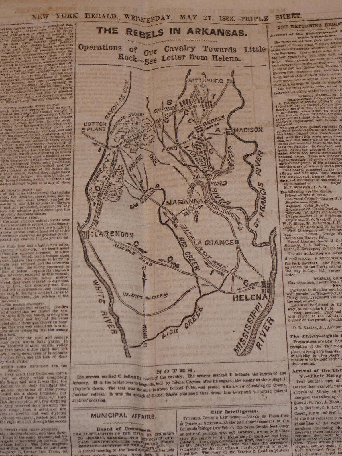 ORIGINAL 1863 NY HERALD CIVIL WAR NEWSPAPER BATTLE OF VICKSBURG 4 MAPS 12 PGS