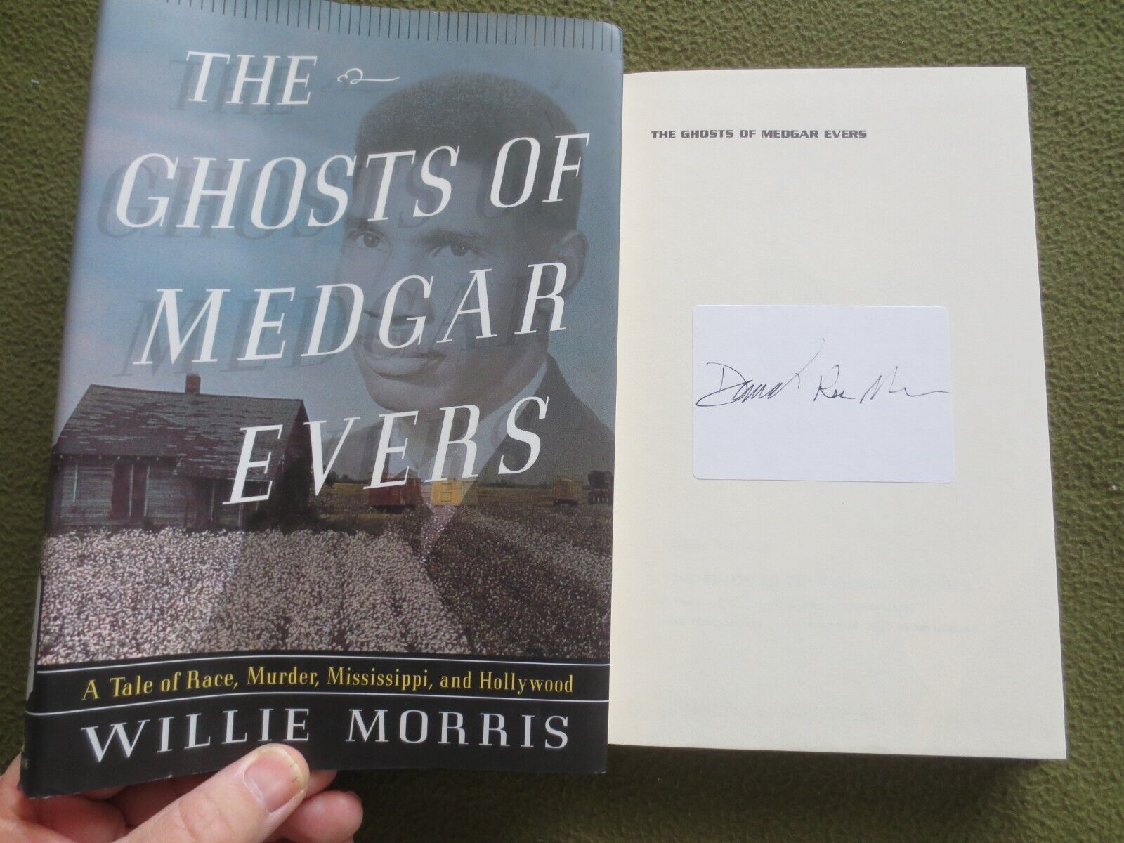 The Ghosts of Medgar Evers SIGNED David R. Morris (Willie\'s Son) Mississippi KKK