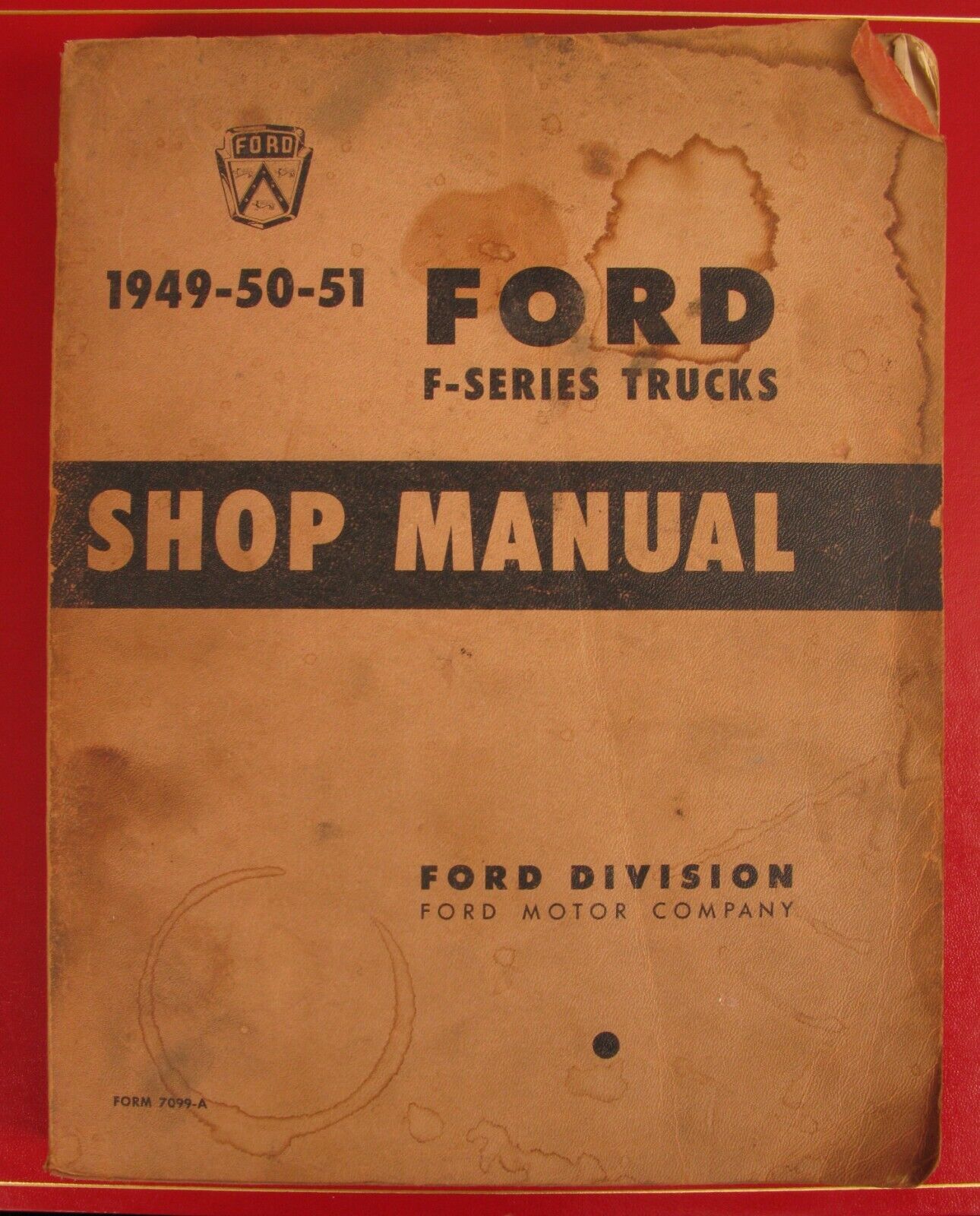 VINTAGE 1949 1950 1951 ORIGINAL FORD F SERIES TRUCKS SHOP MANUAL 
