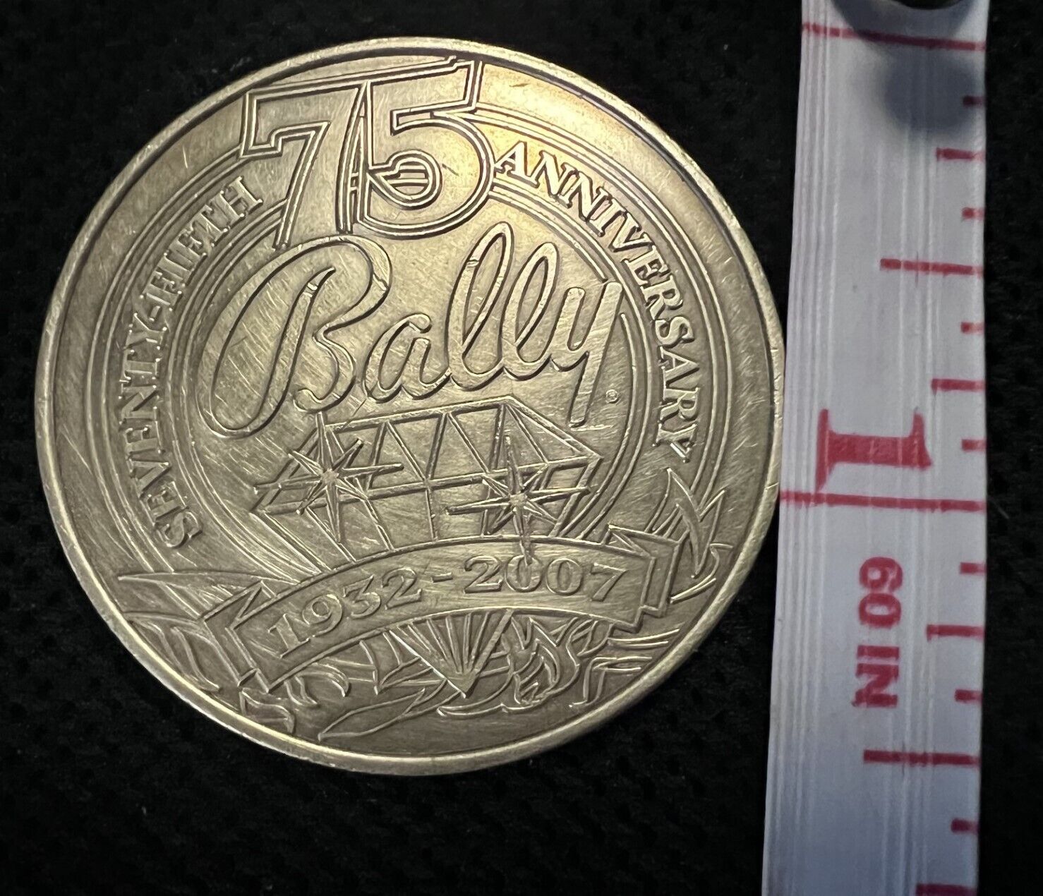 Bally's Slot Maker 75th anniversary medal 1932-2007. RARE Must add to your