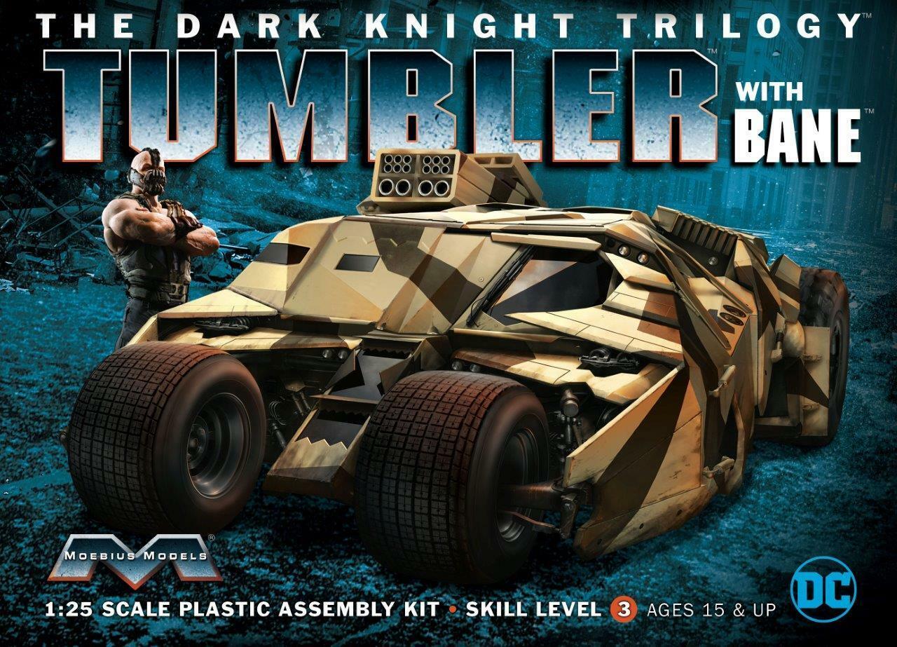 Batmobile - Batman Dark Knight Tumbler with Bane Moebius Models 1/25 scale Kit