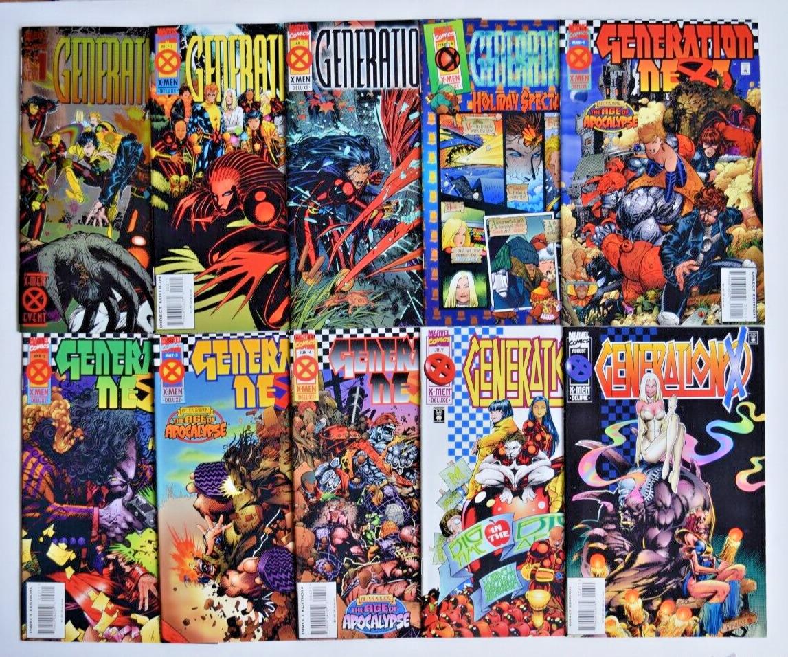 GENERATION X (1994) 85 ISSUE COMPLETE SET #1-75,ANNUALS,-1, GENERATION NEXT SET