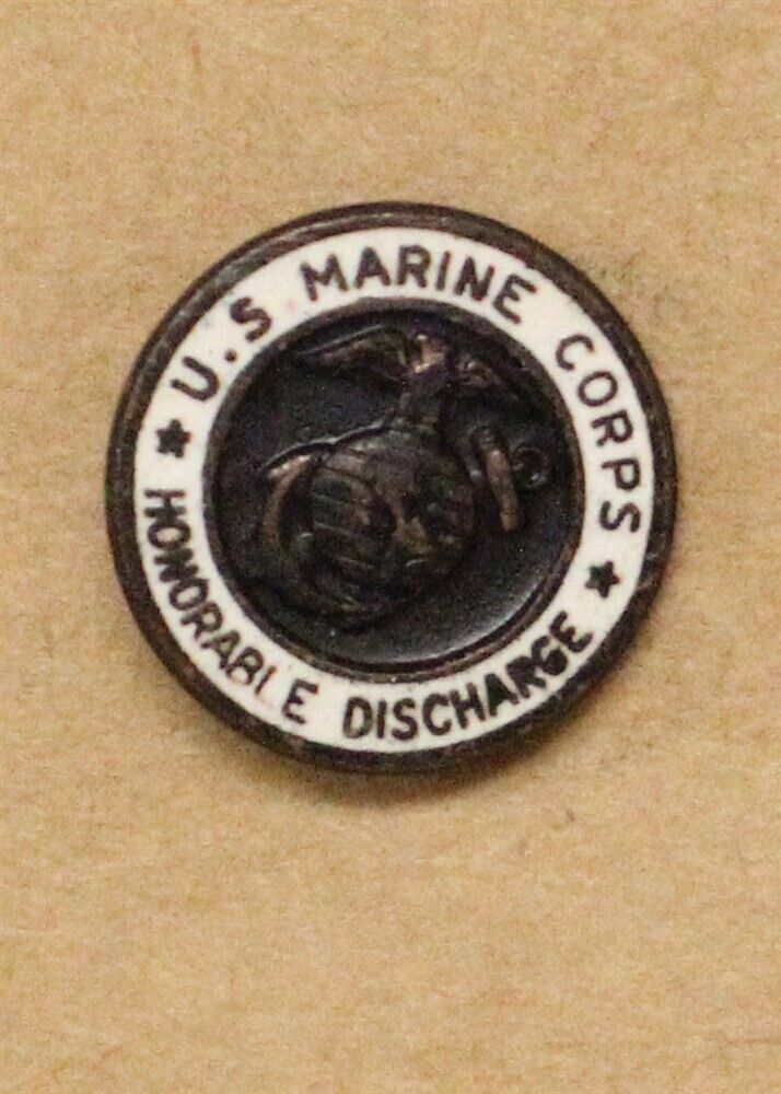 WWII U.S. Marine Corps Honorable Discharge lapel pin (3201)