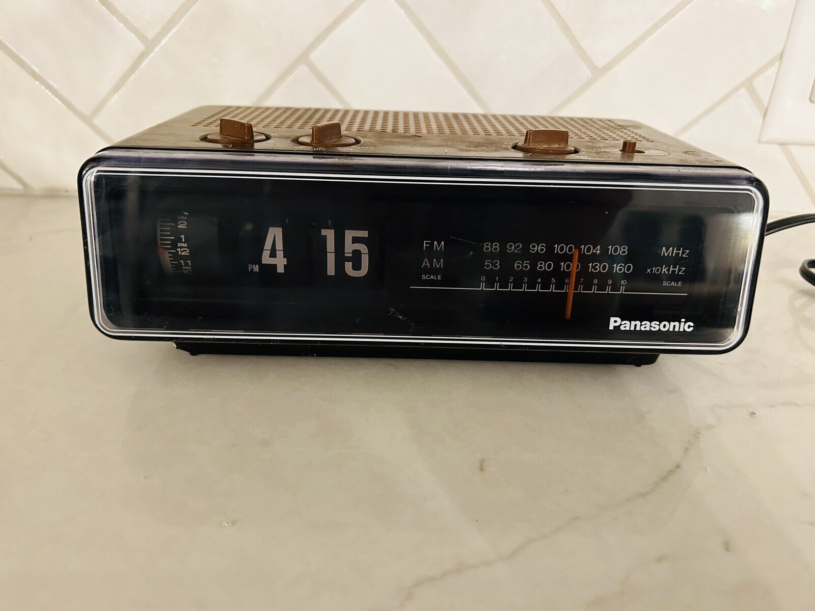 National Panasonic RC-6035 Flip Clock Radio Working