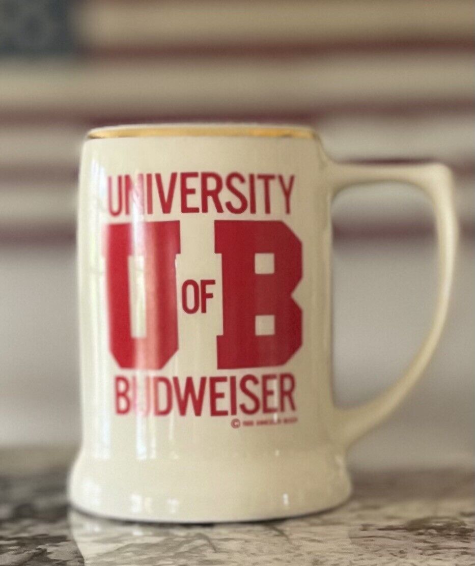 Collectible University of Budweiser Ceramic Beer Stein - 1988 Anheuser-Busch