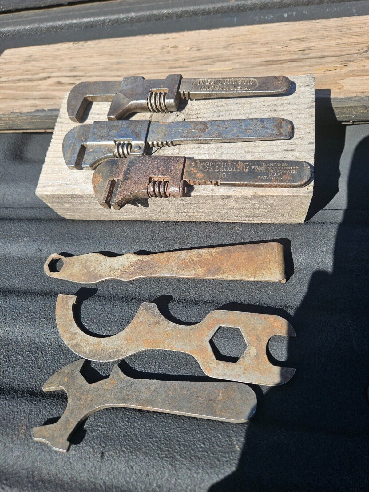 antique bicycle wrenches iver johnson