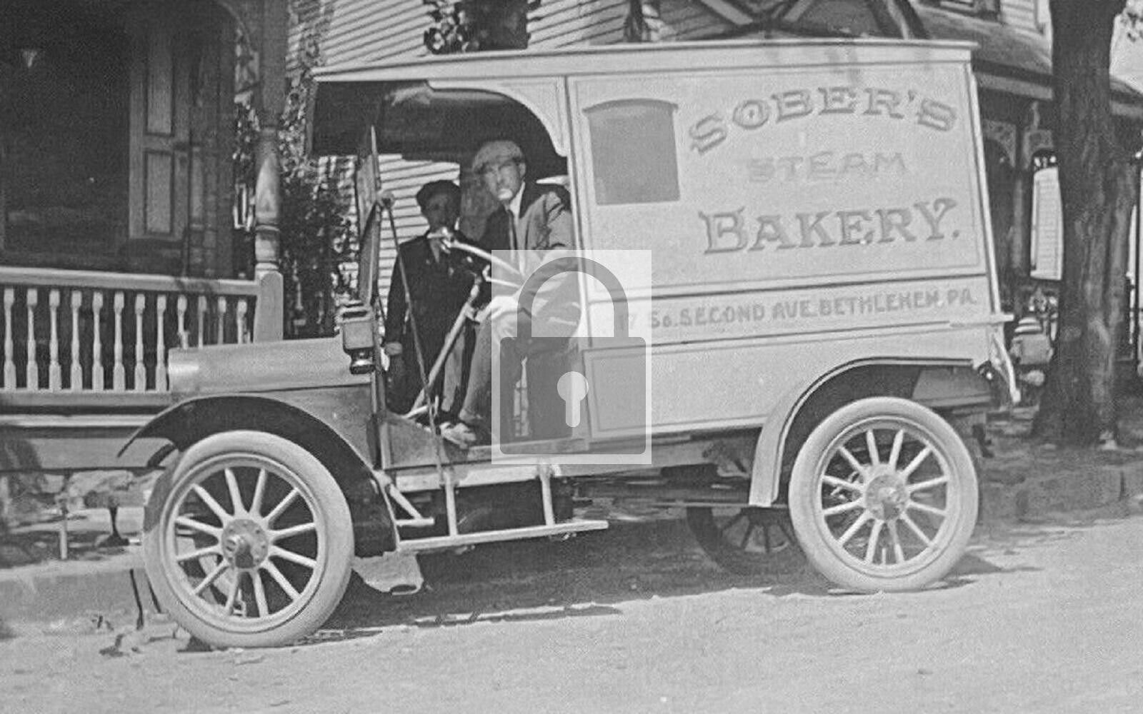 Sobers Steam Bakery Delivery Truck Bethlehem Pennsylvania PA Reprint Postcard