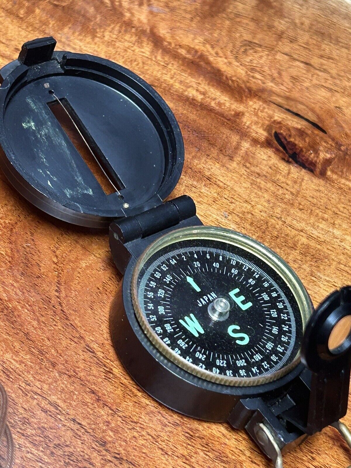Vintage 1950's Lensatic Military Engineers Academy Compass Japan Post WWII SCOUT