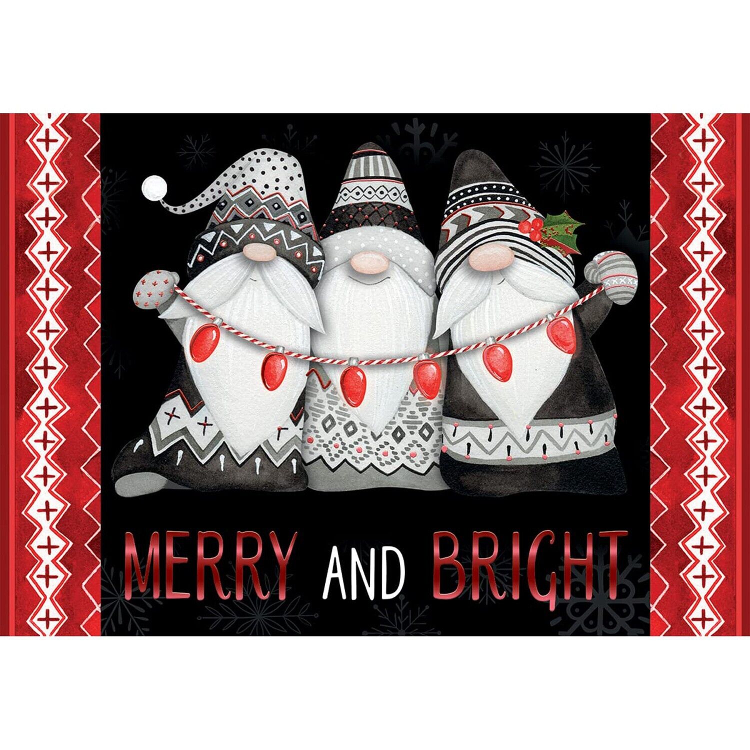 Lang Merry & Bright Gnomes Petite Christmas Cards (2004546)