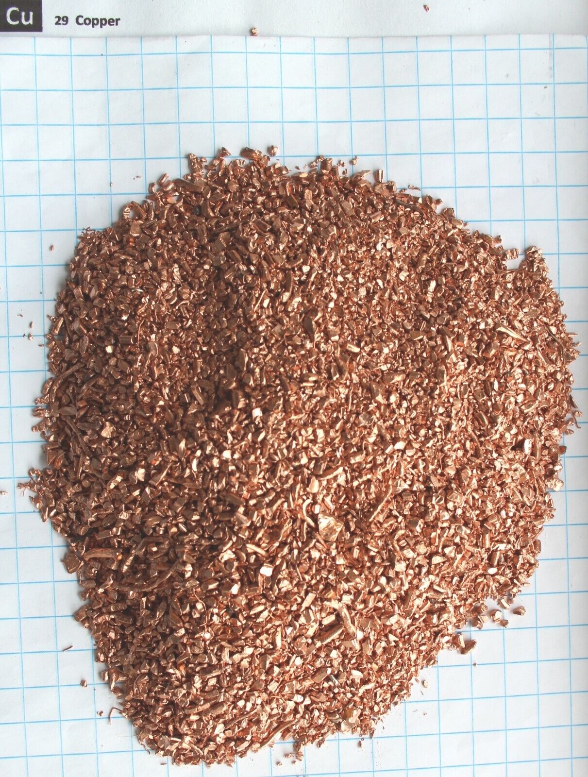 1 kilogram 2.2 LB 99.9% Copper metal pieces element 29 sample