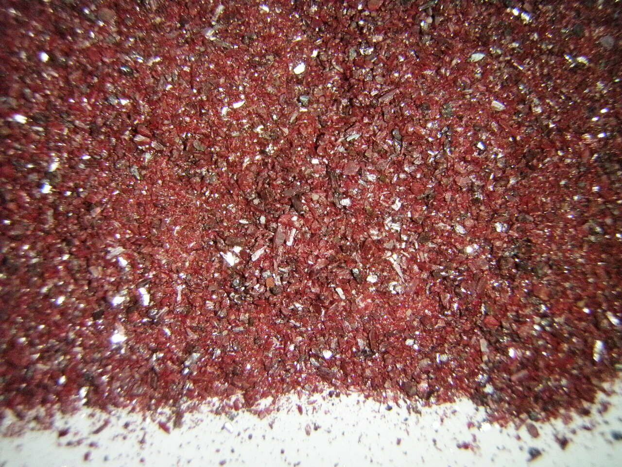 Fine Ground Cinnabar Crystal Tiny Granules 200 gram Lot