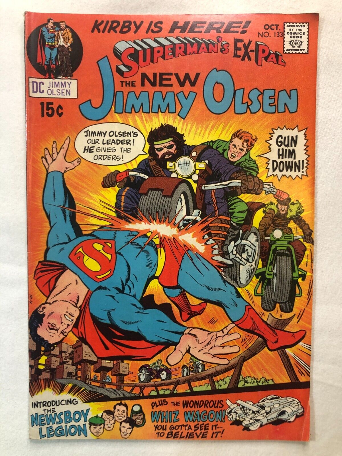 JIMMY OLSEN 133 Oct 1970 1st Kirby Art for DC Vintage Silver Age Nice Condition