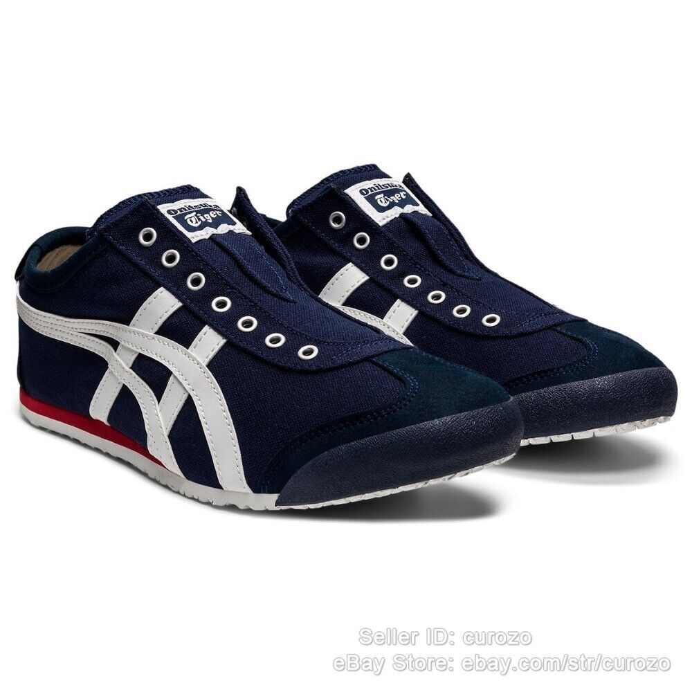 Trendy Navy Onitsuka Tiger MEXICO 66 SLIP-ON Sneakers Unisex Shoes D3K0N-5099