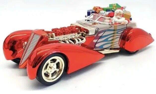 VTG Hot Wheels 1/18 Scale Diecast Speedster Christmas Santa\'s Car Red 11” Fun