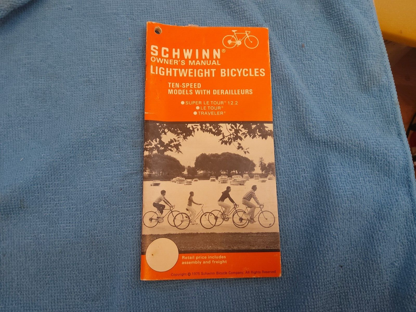 1975 SCHWINN LIGHTWEIGHT TEN SPEED BICYCLES OWNER'S MANUAL LE TOUR TRAVELER