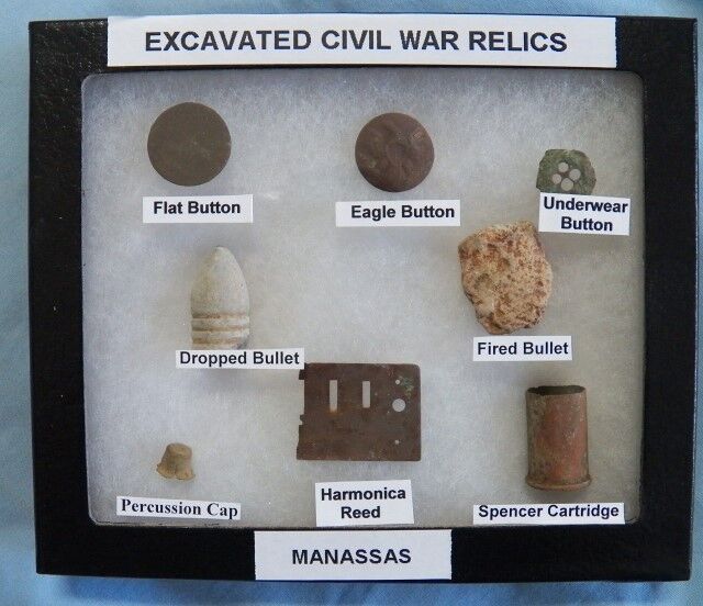 Nice Gift Set Of Identified Excavated Civil War Relics