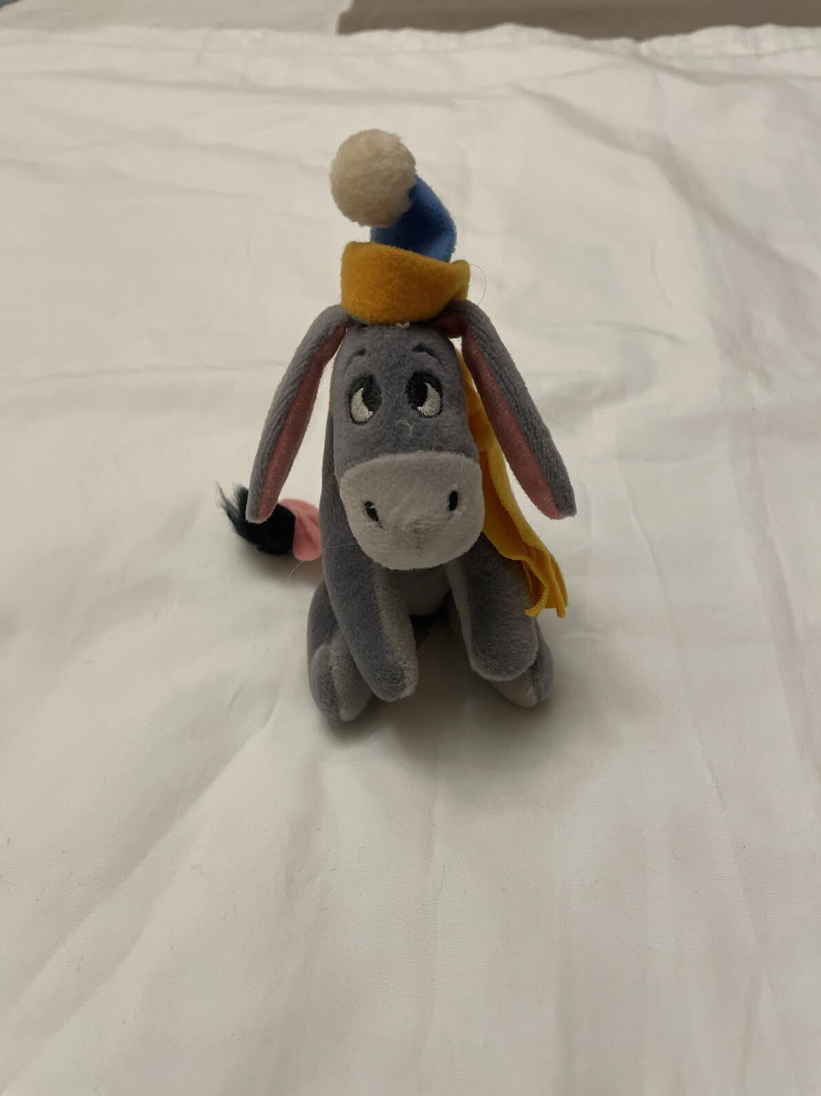 Vintage Disney World Park Eeyore With Hat And Scarf Plush Small Winnie The Pooh