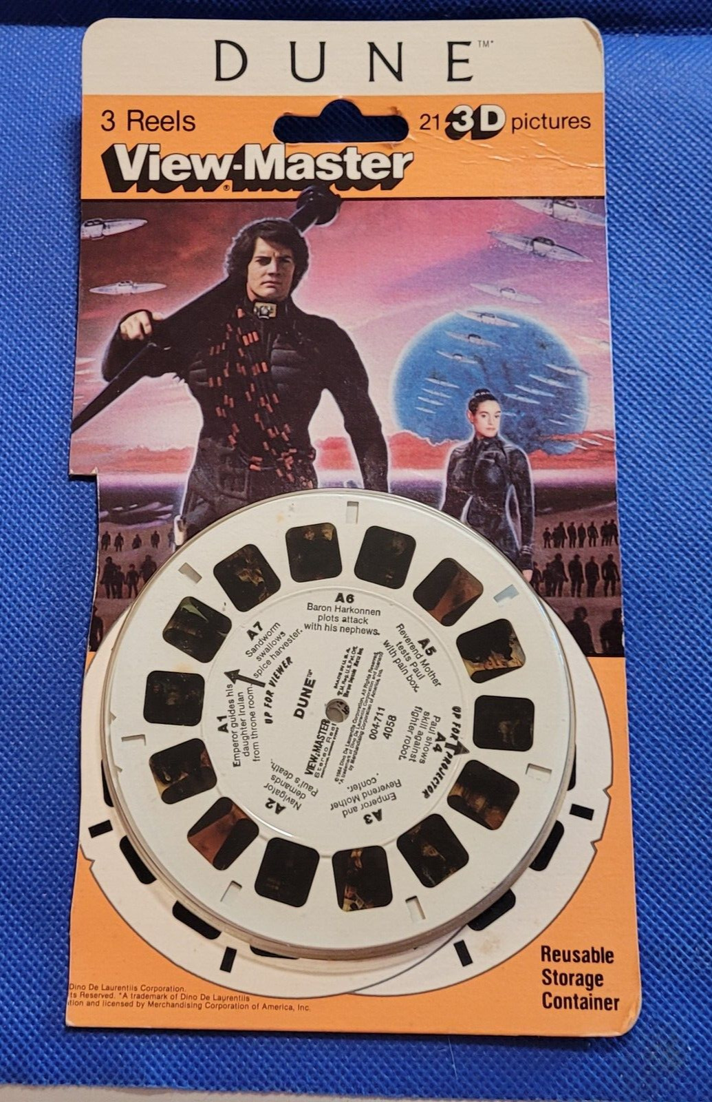 Vintage Dune Movie Sci-Fi Sting MacLachlan Young Madsen view-master 3 Reels Pack