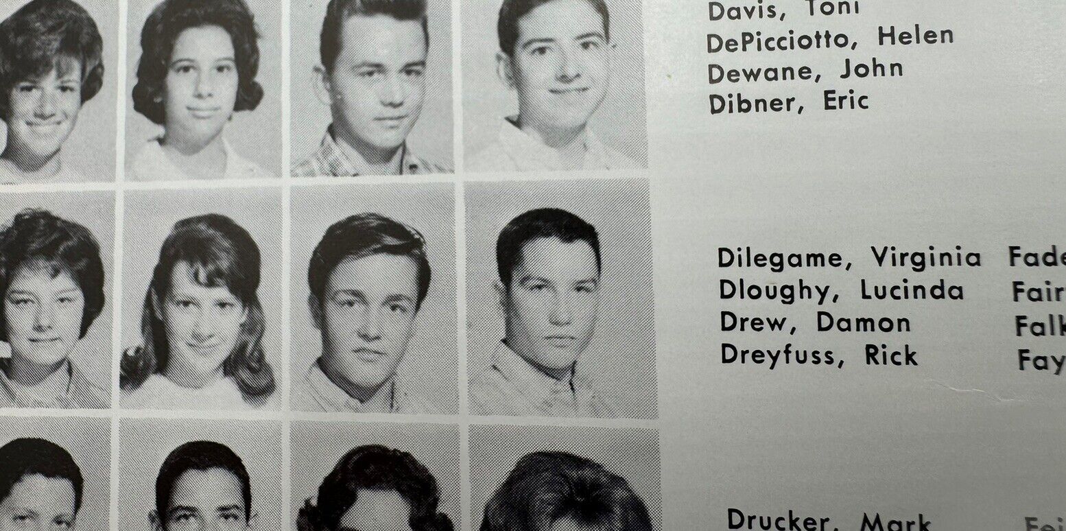 VTG 1963 Richard Dreyfuss Beverly Hills High School Sophomore Yearbook