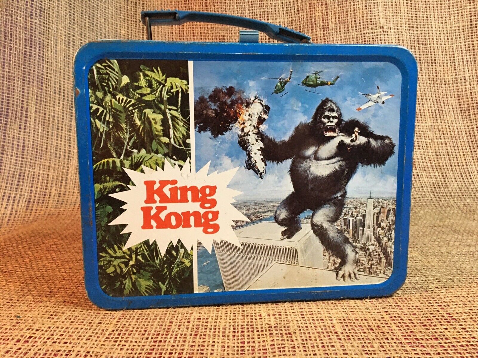 Vintage 1977 KING KONG LUNCHBOX Metal King-Seeley