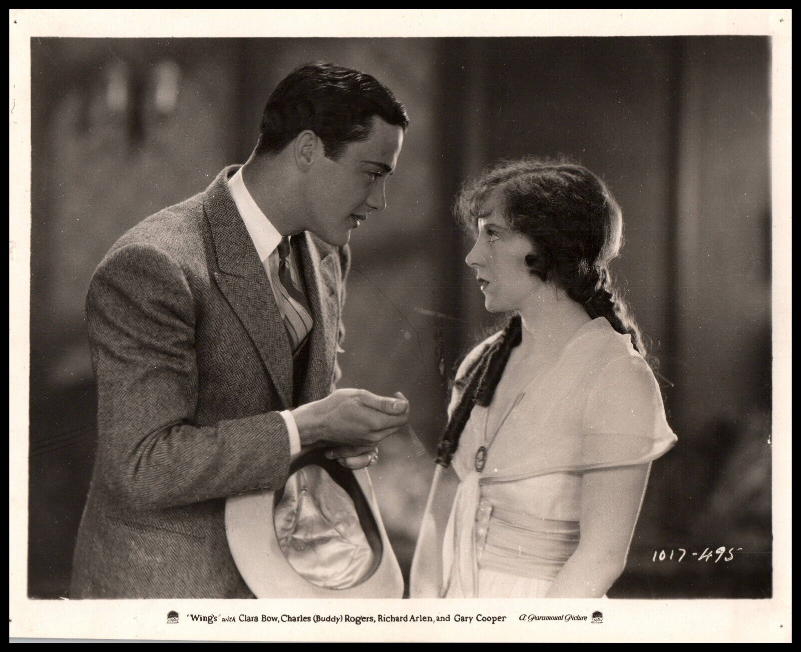 Jobyna Ralston + Charles \'Buddy\' Rogers in Wings (1927) PORTRAIT ORIG Photo 674