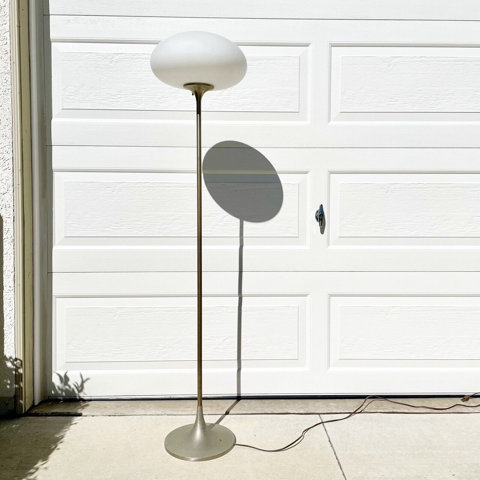 Mid Century Modern Vintage Laurel Mushroom Space Age Floor Lamp Mcm 55”