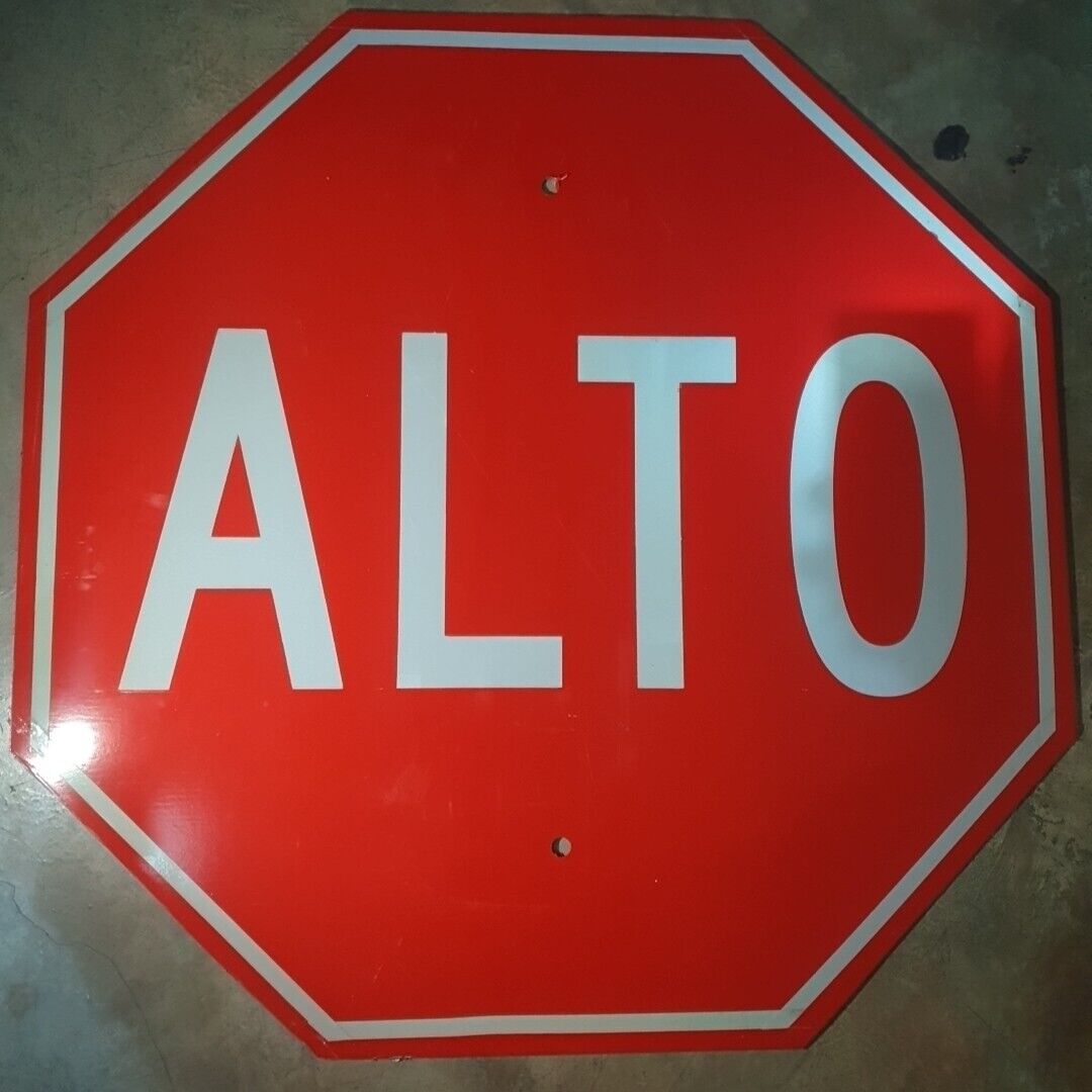 Mexico Alto Street Sign Reflective 
