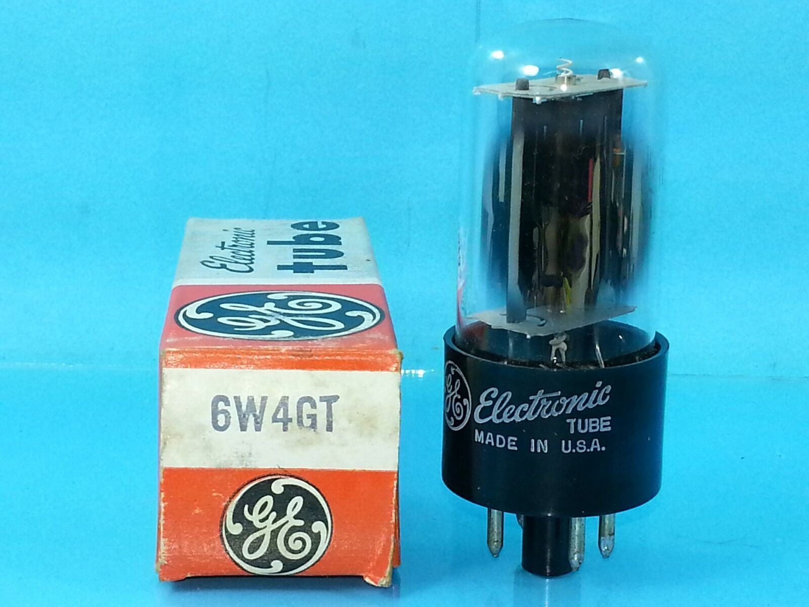 GE 6W4GT NOS NIB ABSOLUTELY NEW IN THE ORIGINAL BOX TEST NOS SINGLE B