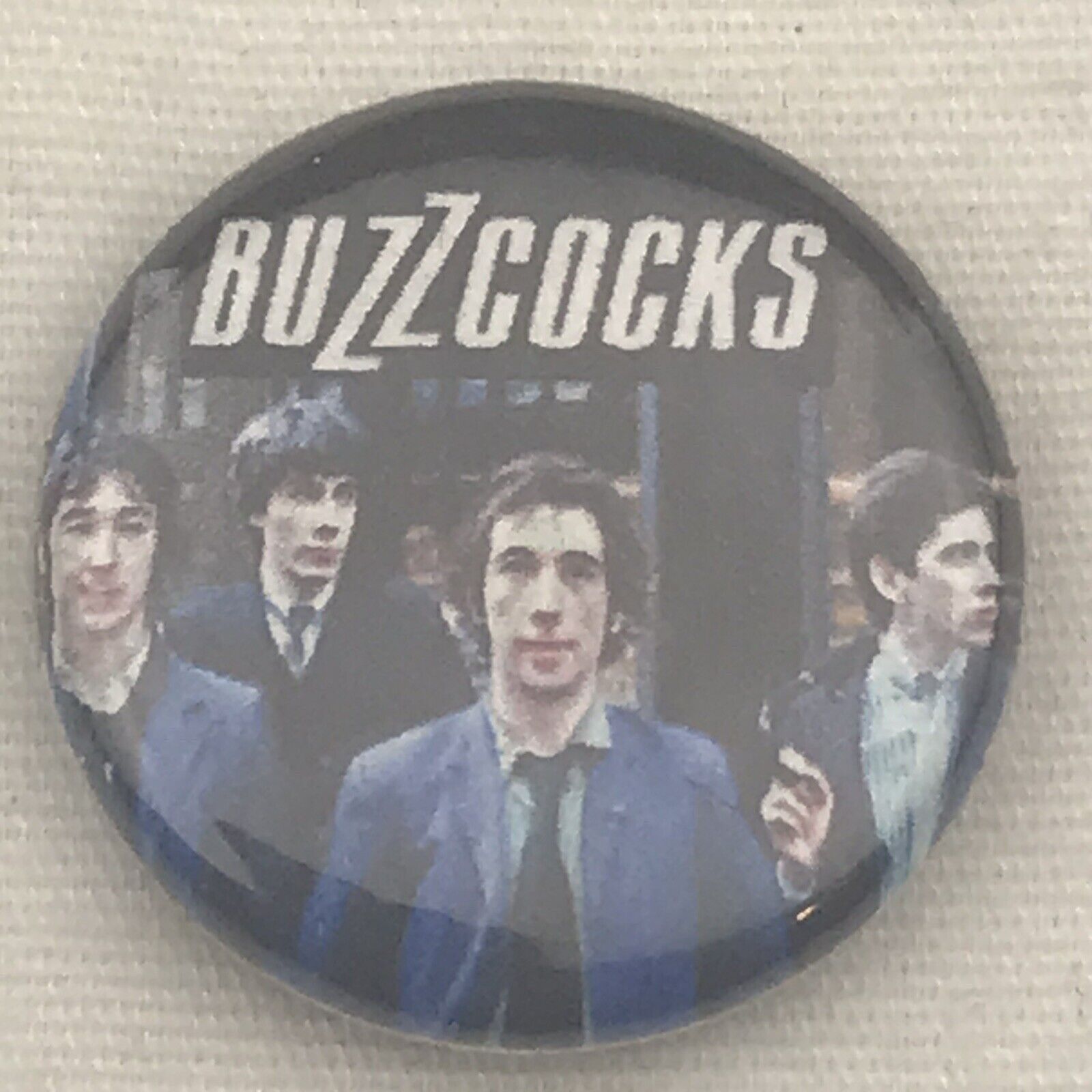 The Buzzcocks Vintage Pin Button  Music Band Group