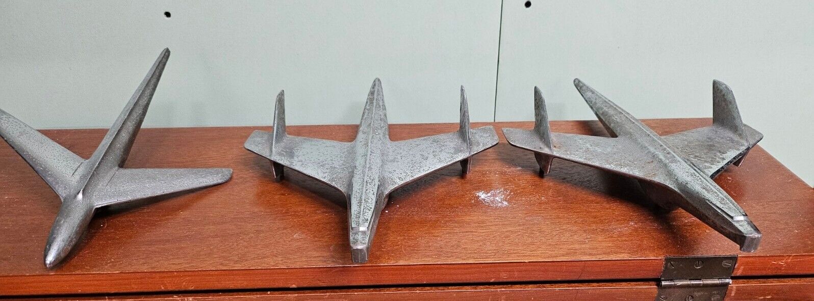 Three 1950s Hood Ornaments For Parts Or Repair