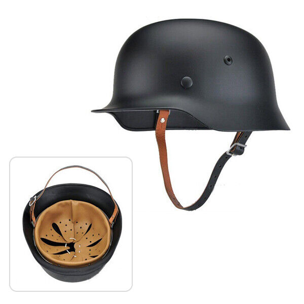 1PCS Black German Elite WH Army M35 M1935 Steel Helmet Stahlhelm Helmet US STOCK