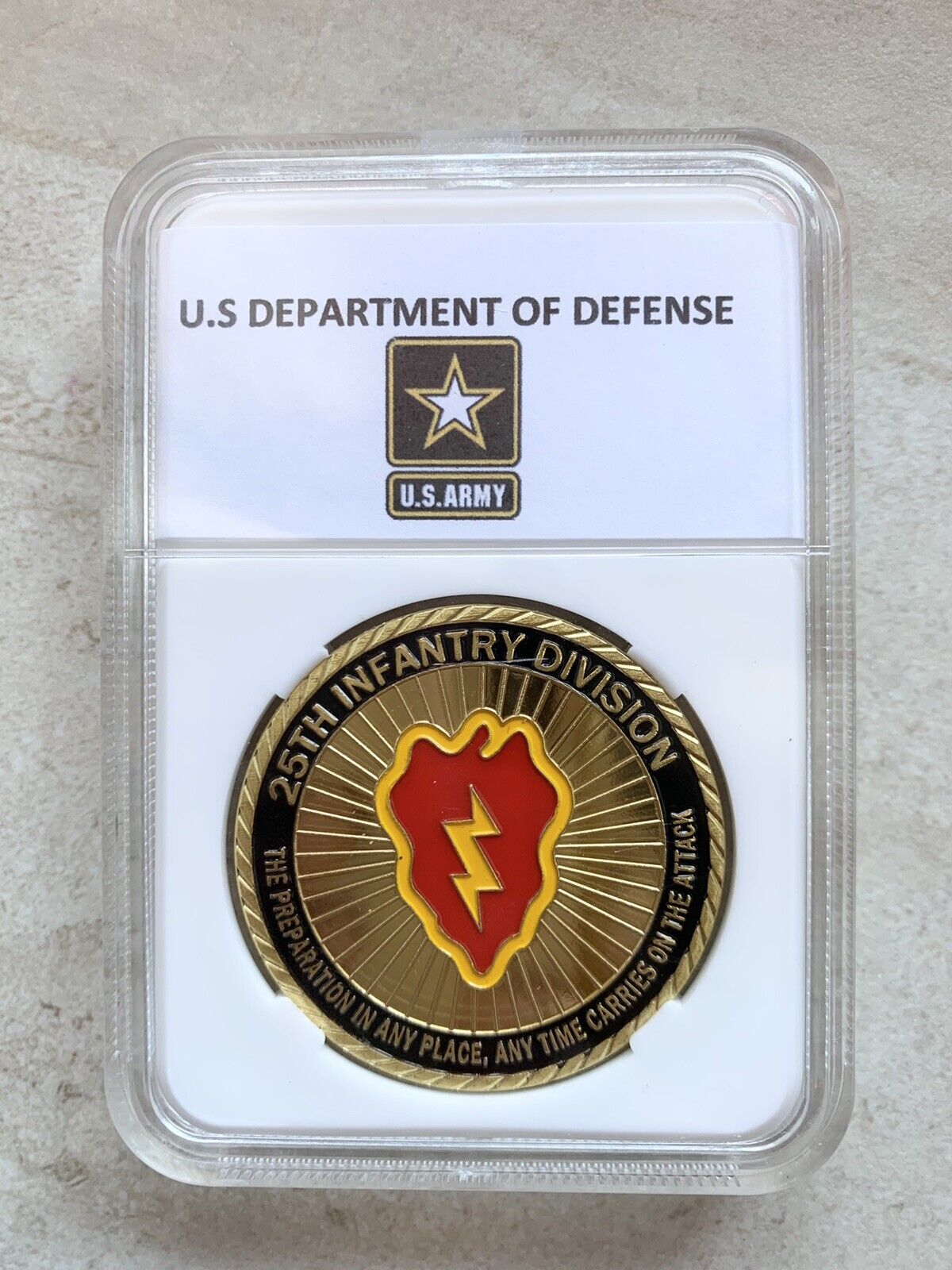 US Army 25th Infantry Division Challenge Coin - 25th ID
