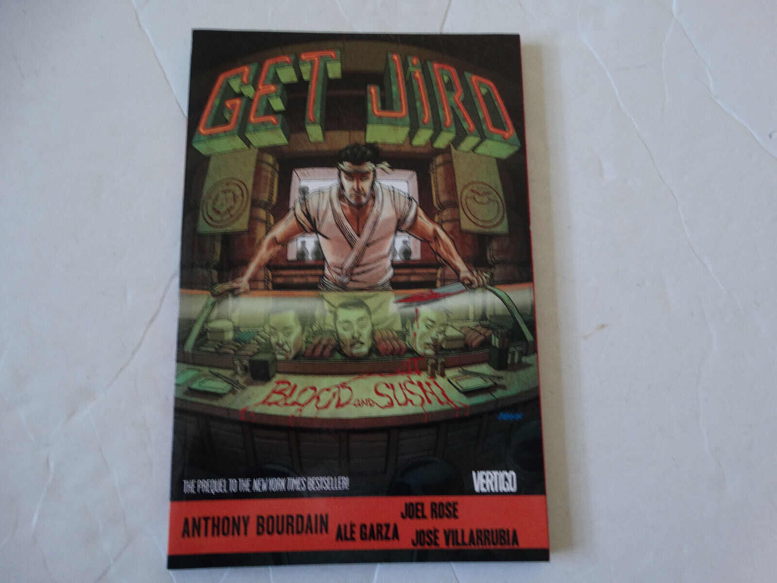 Get Jiro Blood & Sushi Graphic Novel Book Anthony Bourdain Comics Tokyo Crime