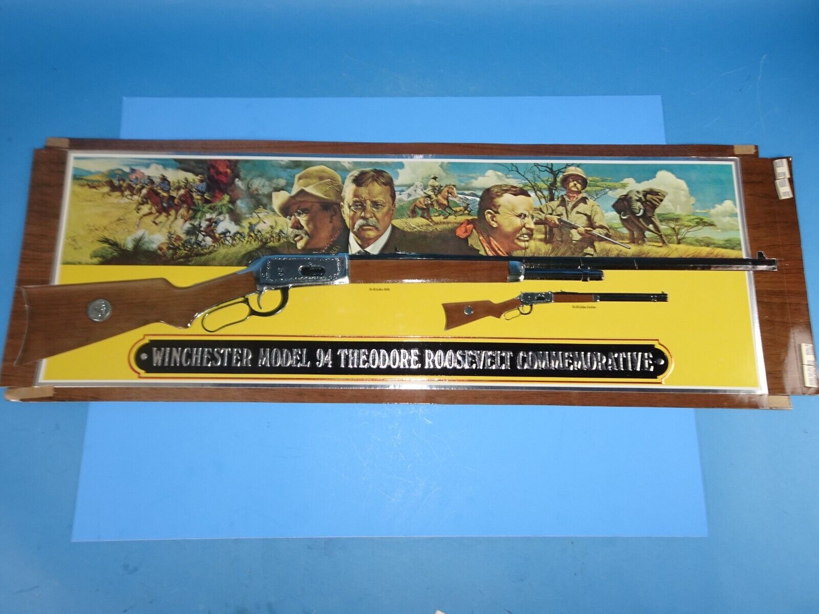 WINCHESTER MODEL 94 THEODORE ROOSEVELT ADVERTISING COMMEMORATIVE STORE DISPLAY.