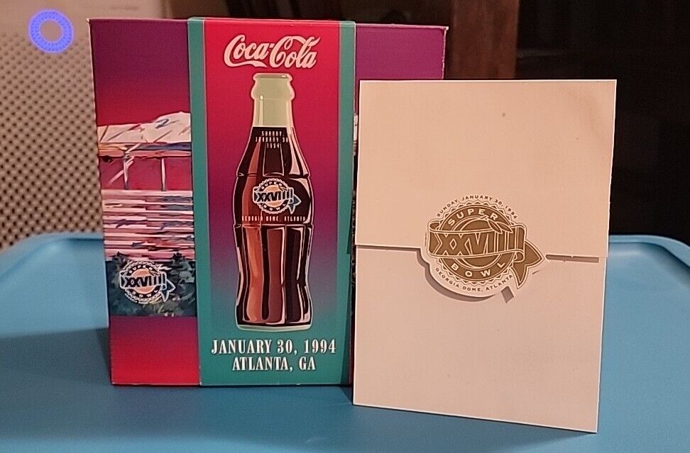 Coca Cola Super Bowl XXVIII Commemorative Package Atlanta, GA Jan 30 1994 