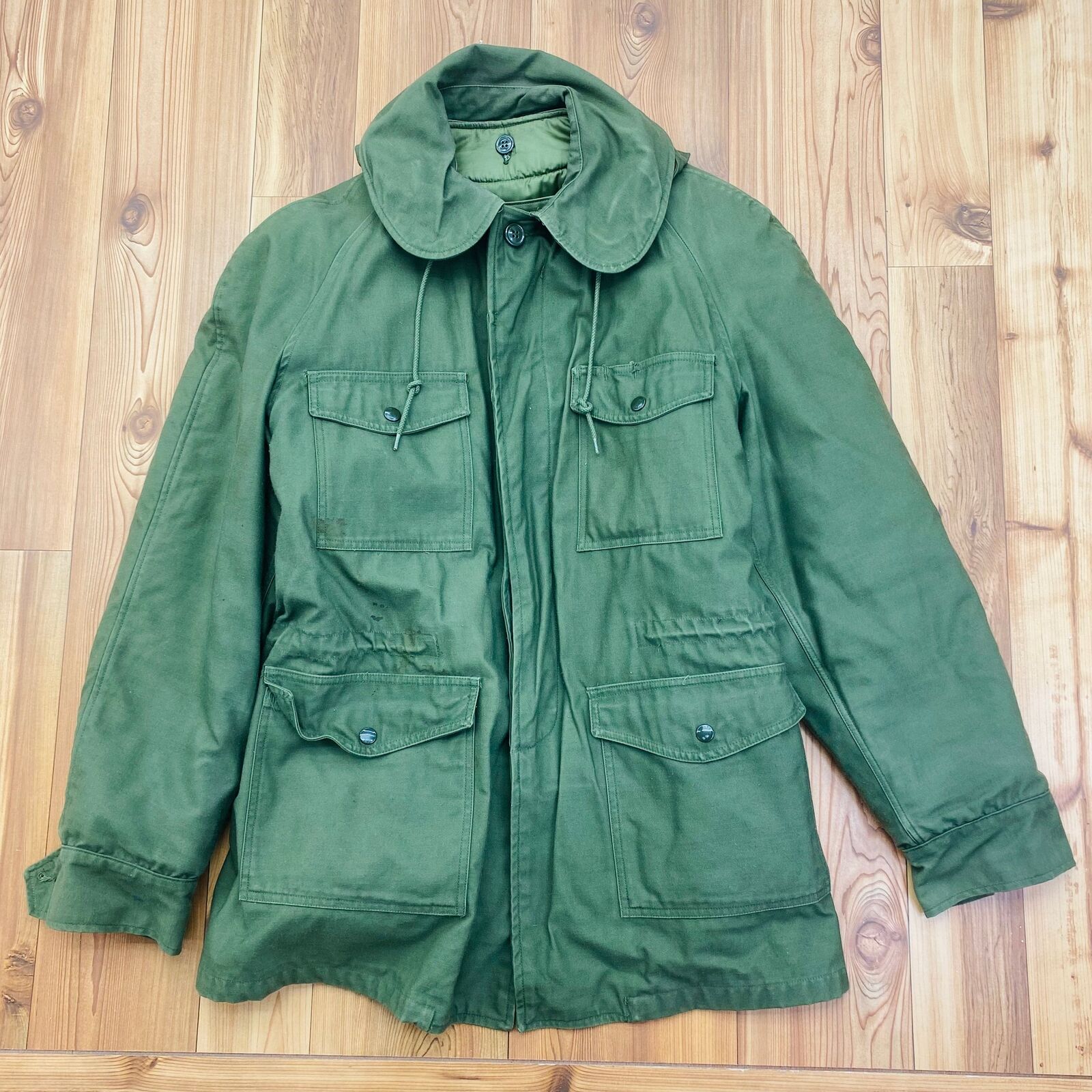 VIntage Stahl/Urban OD Green Men\'s Field Coat With \'Woobie\' Liner Adult Med Long