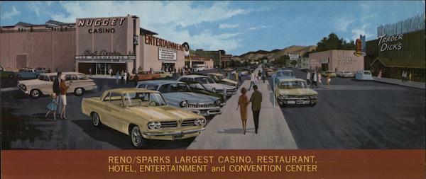Reno,NV Nugget Casino Washoe County Nevada Panorama Large Format Postcard