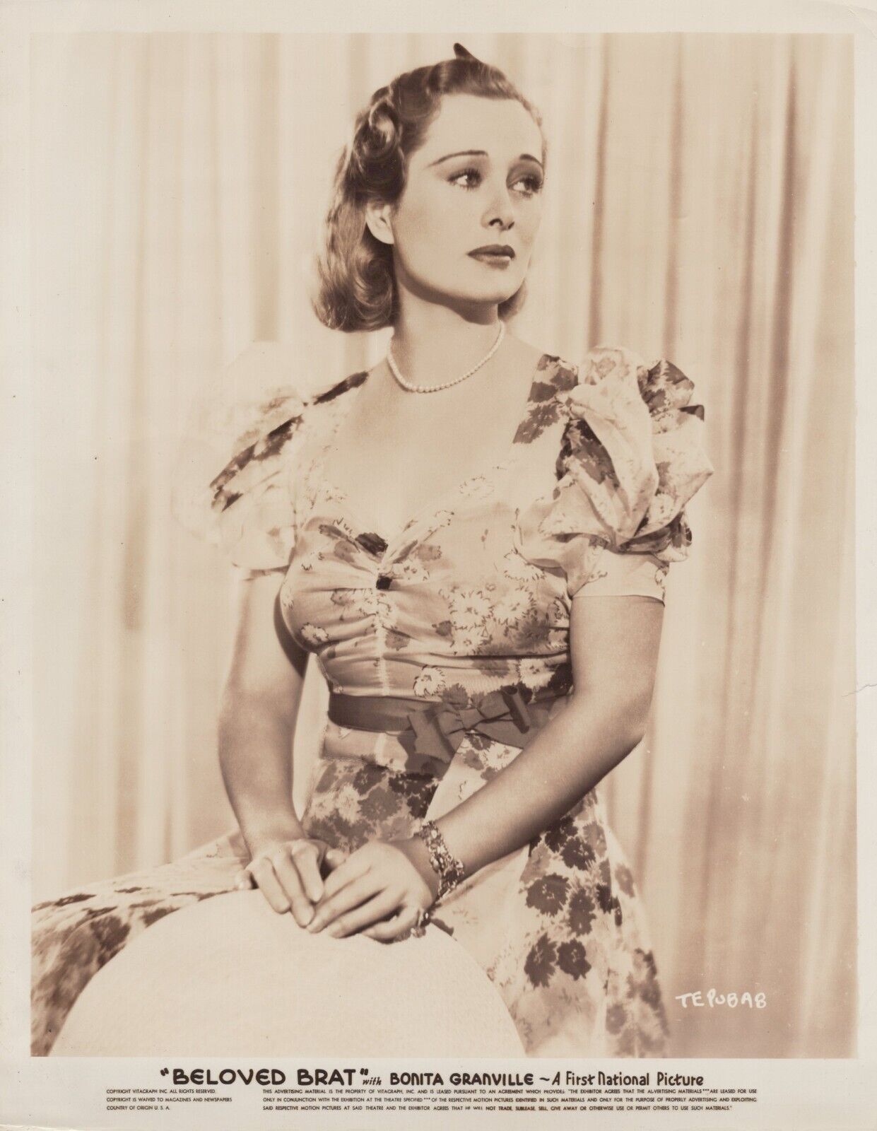 Dolores Costello in The Beloved Brat (1938) 🎬⭐ Original Vintage Photo K 272