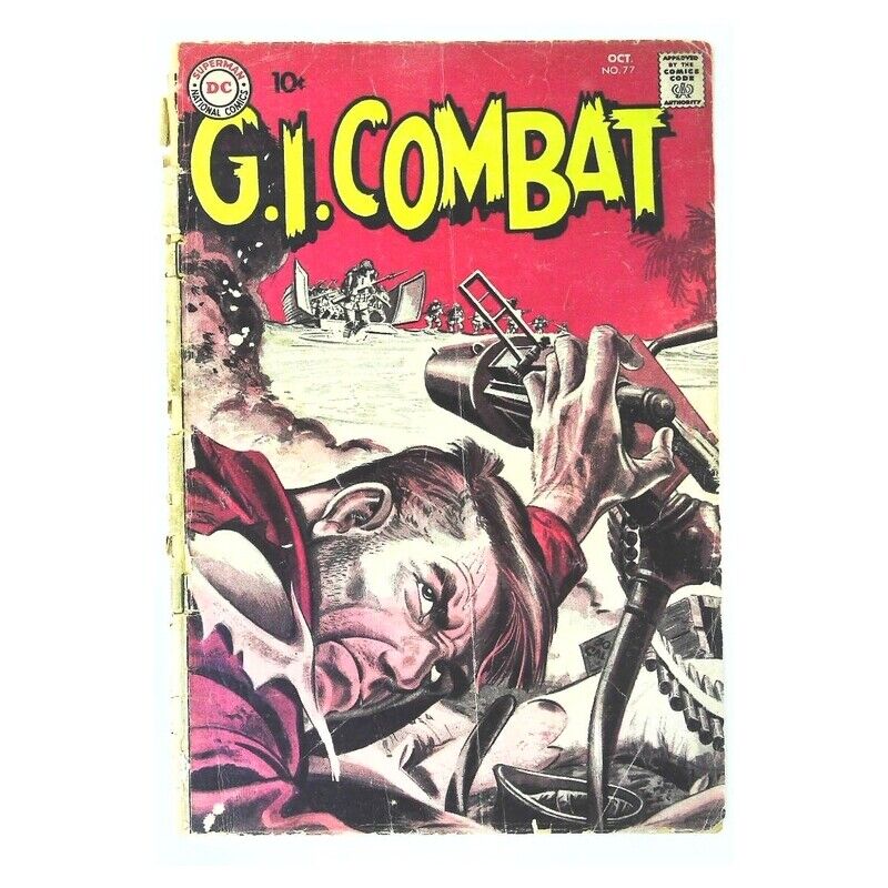 G.I. Combat (1957 series) #77 in Good condition. DC comics [f{