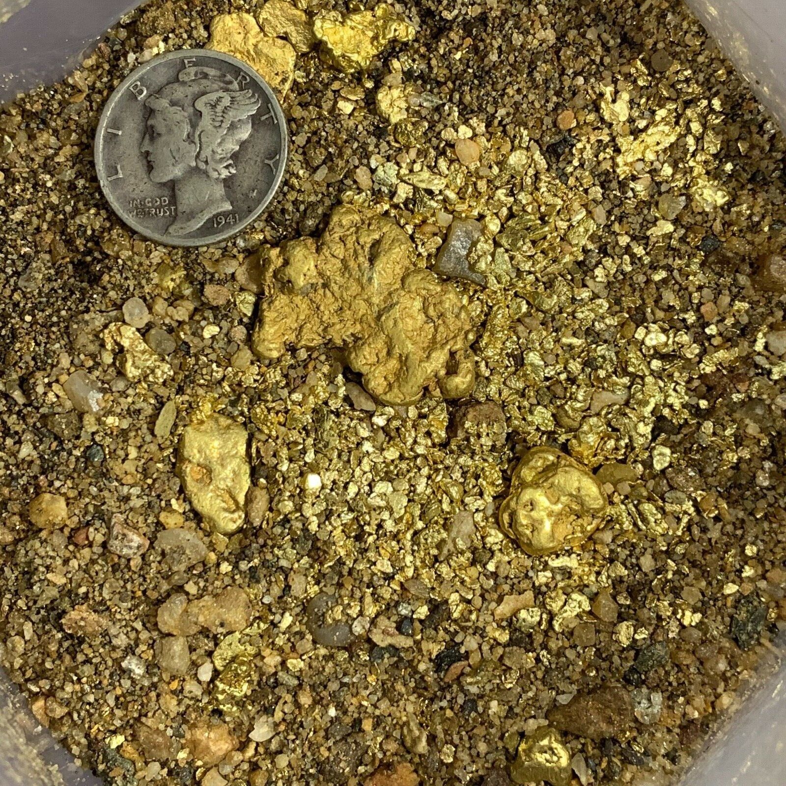 Approximately 20-35lbs US Gold Nugget Pay Dirt   Paydirt