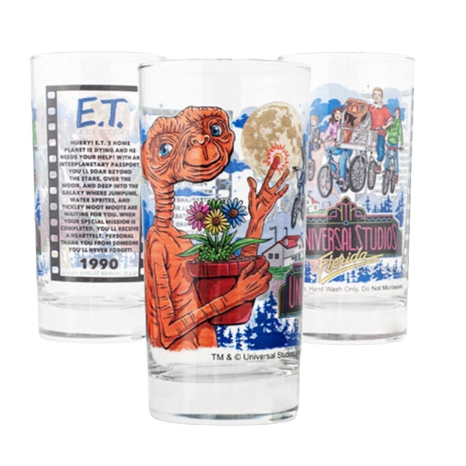 Universal Studios Retro E.T. Adventure Collectible Glass